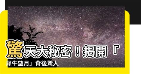 犀牛望月是什麼意思|犀牛望月 的意思、解釋、用法、例句